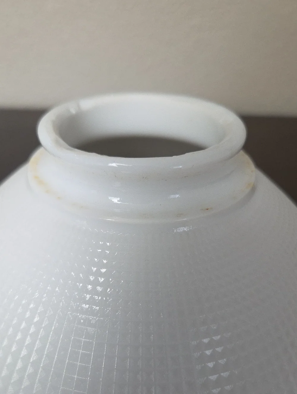 Vintage White Milk Glass Lamp Shade